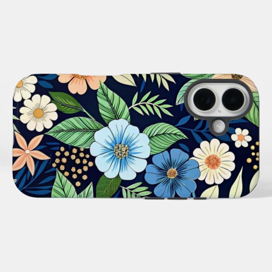 Coques Case-Mate iPhone Pattern Beautiful wildflowers (Verso (horizontal))