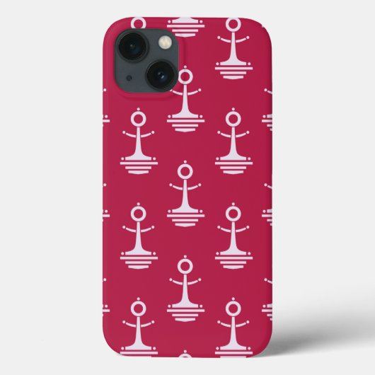 Coques Case-Mate iPhone Pattern d'Anchor moderne (Verso)