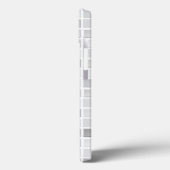 Coques Case-Mate iPhone Pattern de Gray Tiles (Verso / Gauche)