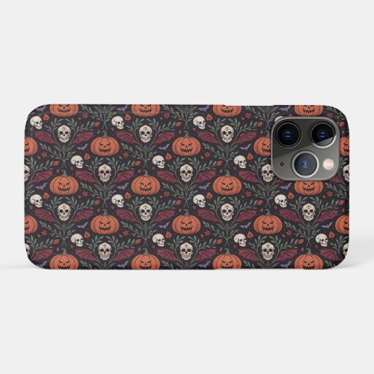 Coques Case-Mate iPhone Pattern d'Halloween (Dos (Horizontal))