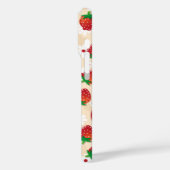 Coques Case-Mate iPhone Pattern featuring strawberries and white flowers (Verso / Gauche)