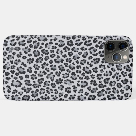 Coques Case-Mate iPhone Pattern Leopard Print Gray (Dos (Horizontal))
