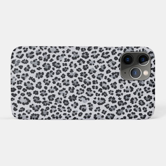 Coques Case-Mate iPhone Pattern Leopard Print Gray (Dos (Horizontal))