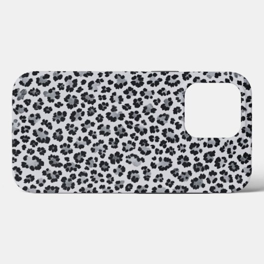 Coques Case-Mate iPhone Pattern Leopard Print Gray (Verso (horizontal))