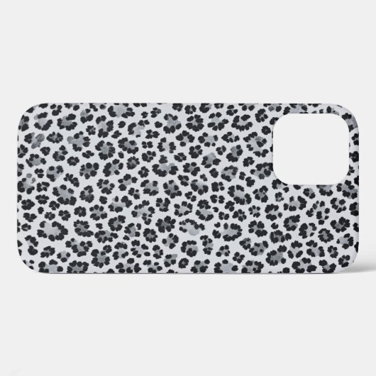 Coques Case-Mate iPhone Pattern Leopard Print Gray (Verso (horizontal))
