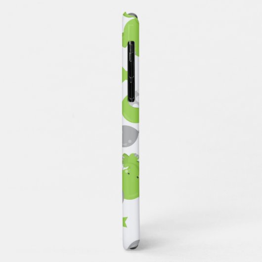 Coques Case-Mate iPhone Pattern of Green Elephants, Cute Elephants, stars (Dos/Gauche)