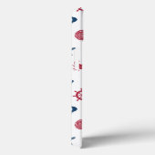 Coques Case-Mate iPhone Pattern rouge blanc et bleu (Verso / Droite)