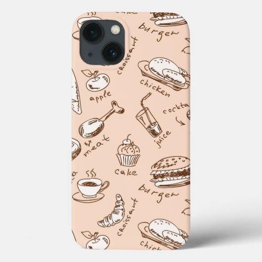 Coques Case-Mate iPhone Pattern with food (Verso)