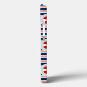 Coques Case-Mate iPhone Patterns de Nautical Stripes and Dots (Verso / Gauche)