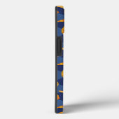 Coques Case-Mate iPhone Patters bleus et orange Seashell (Verso / Droite)