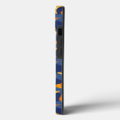 Coques Case-Mate iPhone Patters bleus et orange Seashell (Verso / Gauche)