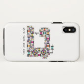 Coques Case-Mate iPhone Patters de Colorful Sewing Machine (Dos (Horizontal))