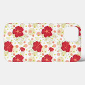 Coques Case-Mate iPhone Patters de Drawn Hibiscus (Verso (horizontal))