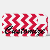 Coques Case-Mate iPhone Patters de Red Chevron (Verso (horizontal))