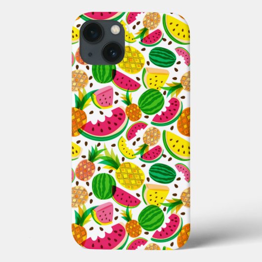 Coques Case-Mate iPhone Patters de Red & Yellow Tropical Fruit (Verso)
