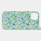 Coques Case-Mate iPhone Patters de Sea Anchors et Rope (Verso (horizontal))
