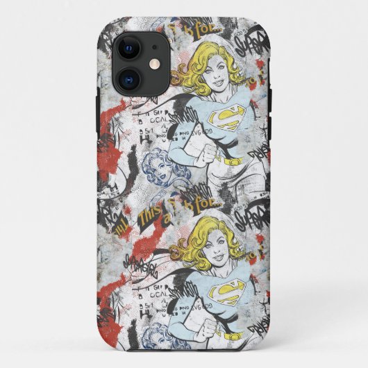 Coques Case-Mate iPhone Patters de Supergirl (Dos)