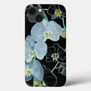 Coques Pour iPhone Patters de Watercolor White Orchids