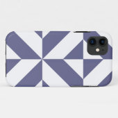 Coques Case-Mate iPhone Patters Midnight Blue Geometric Deco Cube (Dos (Horizontal))