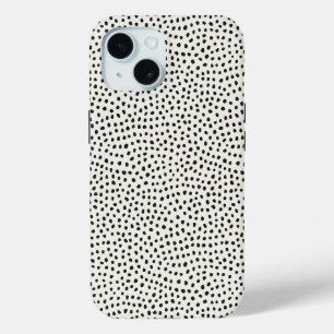 Coque Pour iPhone 15 Patters noirs