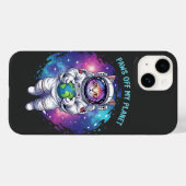 Coques Case-Mate iPhone Pattes hors de ma planète – Conception spatiale de (Verso (horizontal))