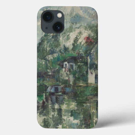 Coques Case-Mate iPhone Paul Cezanne | Au bord de l'eau, c. 1890 (pétrole  (Verso)