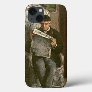 iPhone 13 Coque Paul Cezanne le père de l'artiste, lisant le "v�