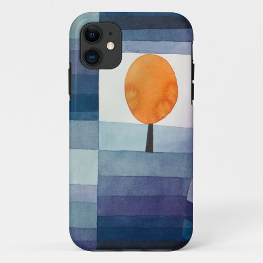 Coques Case-Mate iPhone Paul Klee Messager de l'automne Bleu Moderne Abstr (Dos)
