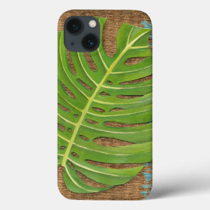 Etui iPhone 13 Paume d'impression de bloc sur l'arrière - plan en