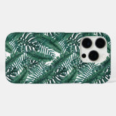 Coques Case-Mate iPhone Paume vert tropicale Feuille Motif (Verso (horizontal))