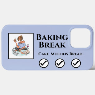 Case-Mate iPhone Case Pause Boulangerie Dame Relaxante avec Vin & Téléph