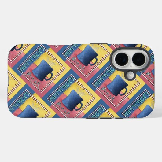 Coques Case-Mate iPhone Pause café (Verso (horizontal))