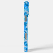Coques Case-Mate iPhone Pavé HAMbWG I - Camouflage bleu (Verso / Droite)