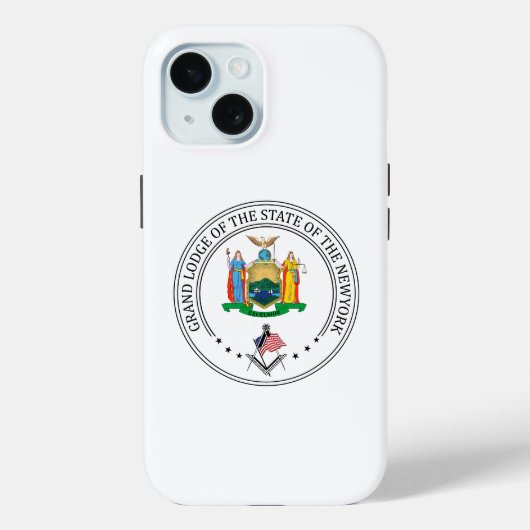 Coques Case-Mate iPhone Pavillon de franc-maçonnerie de l'Etat de New York (Verso)