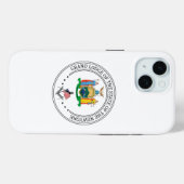 Coques Case-Mate iPhone Pavillon de franc-maçonnerie de l'Etat de New York (Verso (horizontal))