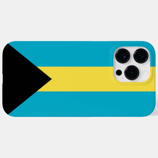 Coques Case-Mate iPhone pavillon des Bahamas (Verso (horizontal))