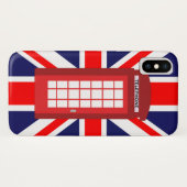 Coques Case-Mate iPhone Pavillon Union Jack de la boîte de téléphone brita (Dos (Horizontal))
