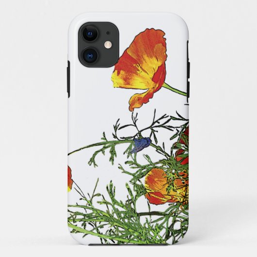Coques Case-Mate iPhone Pavot de Californie (Dos)