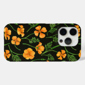 Coques Case-Mate iPhone Pavot de Californie, fleurs d'été, orange wil (Verso (horizontal))