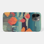 Coques Case-Mate iPhone Pavot et queue de renard Abstrait champ de fleurs (Dos (Horizontal))