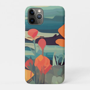 Case-Mate iPhone Case Pavot et queue de renard Abstrait champ de fleurs