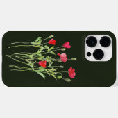 Coques Case-Mate iPhone Pavot rouge prairie estivale, fleurs sauvages (Verso (horizontal))