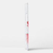 Coques Case-Mate iPhone pavot rouge sur bois blanc (Verso / Droite)