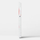 Coques Case-Mate iPhone pavot rouge sur gris moucheté (Verso / Gauche)