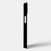 Coques Case-Mate iPhone Pavot simple rouge monogramme sur noir (Verso / Droite)