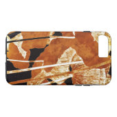 Coques Case-Mate iPhone Pavots Artsy d'or de conception florale sur le (Dos (Horizontal))