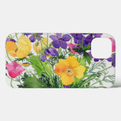 Coques Case-Mate iPhone Pavots et géraniums (Verso (horizontal))