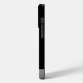 Coques Case-Mate iPhone Paw Chien Argent sur arrière - plan noir (Verso / Gauche)