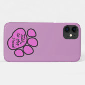 Coques Case-Mate iPhone Paw Rose, Paw Chien, Paw Animal, Parlez À Paw (Dos (Horizontal))