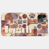 Coques Case-Mate iPhone Pawesome Customizable Abstract Dog Paw Print (Dos (Horizontal))